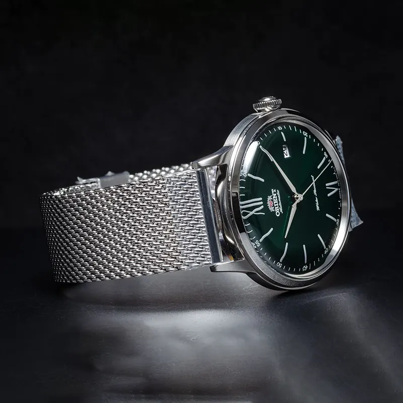 Orient Bambino Version 6 Green Dial Men's Watch- RA-AC0018E30B